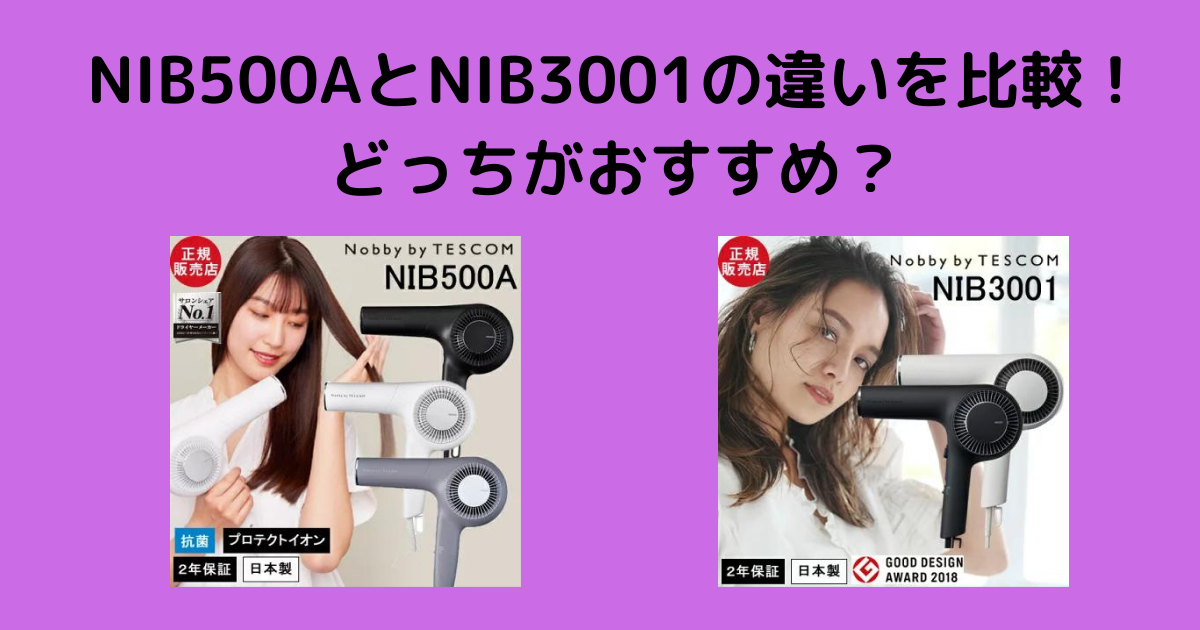 NIB500AとNIB3001の違いを比較！どっちがおすすめ？ | ひじりノート